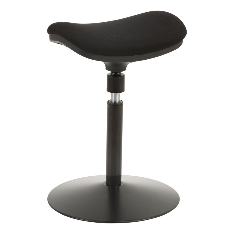 Tabouret pivotant assis-debout Roxane, Noir