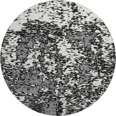 Premium Machine Washable Prisco Black Rug