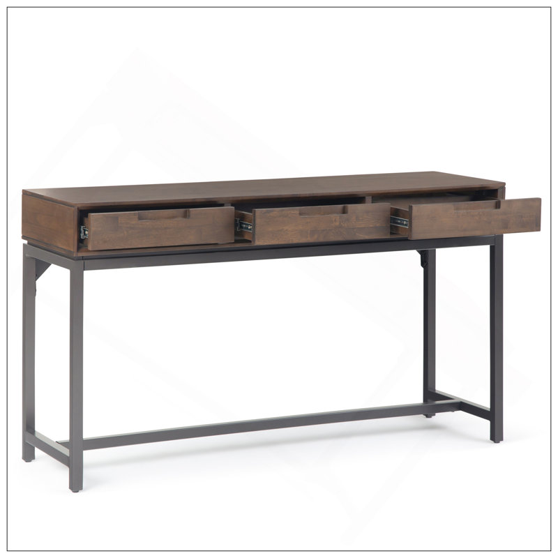 Banting - Mid Century Wide Console Table - Walnut Brown