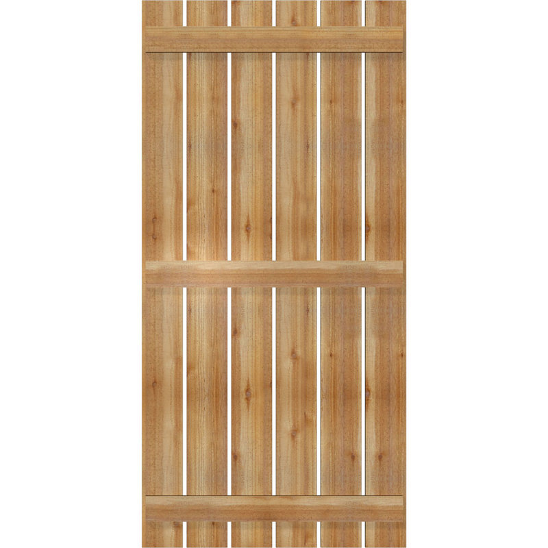 TimberCraft 5 3/8 "planches espacées avec des planches et des lattes, Western Red Cedar (par paire), 11 1/4 po, 24 po
