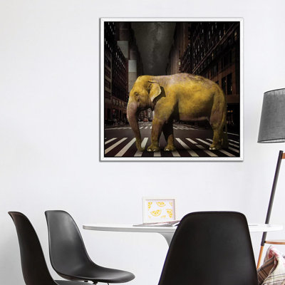 Elephant In NYC by Vin Zzep - Print on Canvas