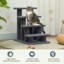 Basilton Multi-Level 4 Tier Pet Stairs Dog Cat Climber Sleeper Cat Scratch Post-92615654
