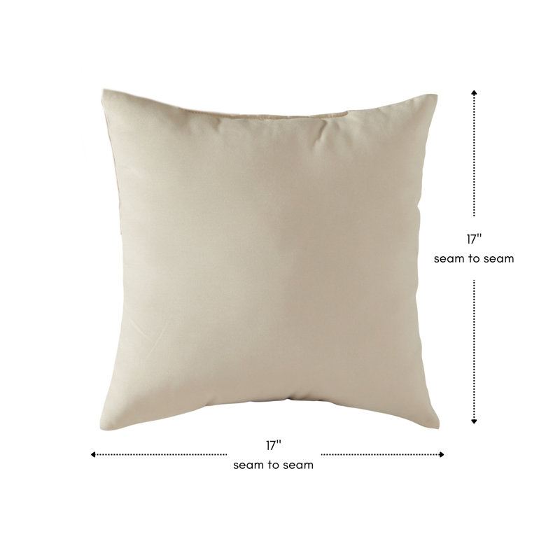 Housse de coussin d'extérieur carré Covington, Beige