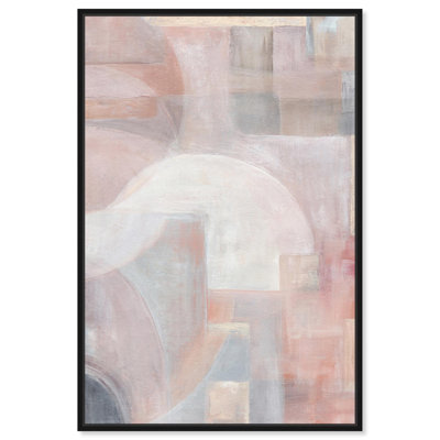 Décoration murale beige sur toile Symphony II par Art Remedy