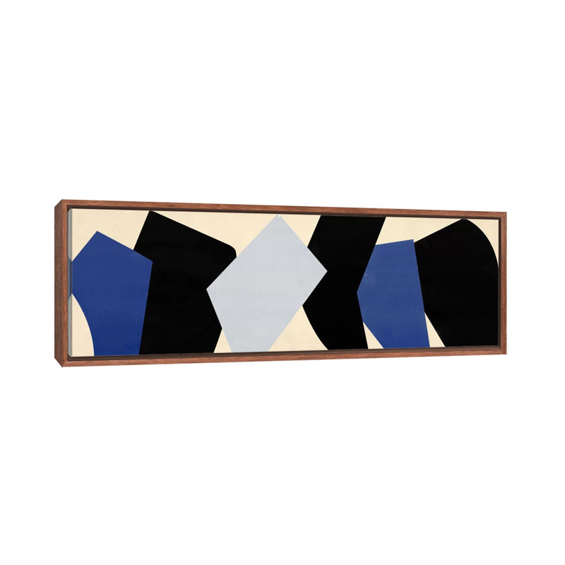Six morceaux-impression panoramique sur toile, H 20 po x l 60 po x P 1,5 po, Toile avec cadre en bois classique