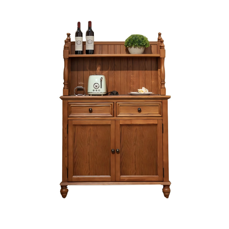 Buffet 39,37 po en bois de frêne brun massif