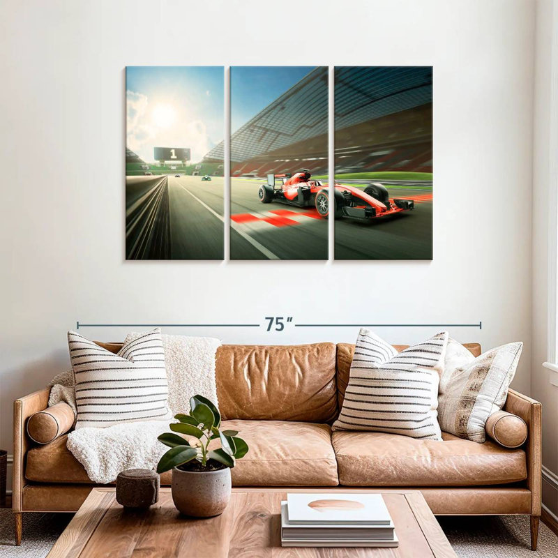 Mehar Formula One Race, 36" H x 57" W
