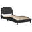 vidaXL Bed Frame without Mattress Zadar Black 100x190 cm Faux Leather-814465727-814465725