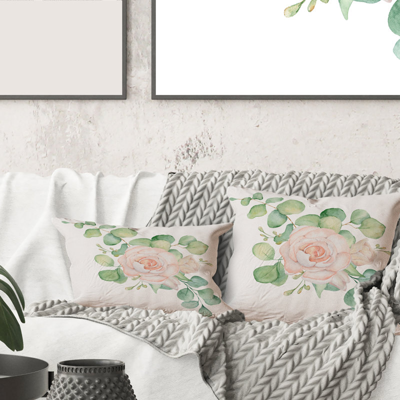 Floral Throw Pillow