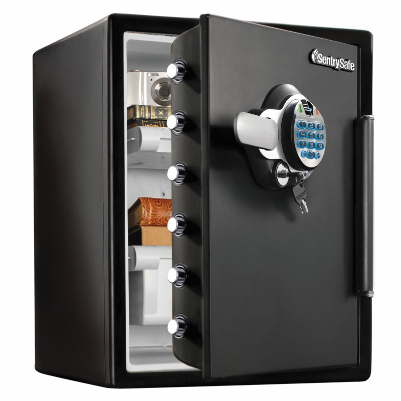 Coffre-fort ignifugé et résistant à l'eau SentrySafe de 2 pi³ avec serrure à clavier biométrique