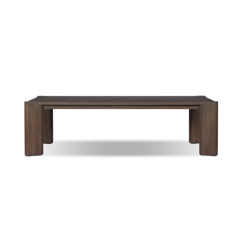 Soho Outdoor Dining Table-106"-Stained Saddle Brown