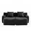 Canapé modulaire en tissu avec 2 repose-pieds Teddy, sans assemblage-1555420959