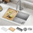 KRAUS Kore™ 28" L Undermount Workstation 16 Gauge Stainless Steel Single Bowl Kitchen Sink with Accessories