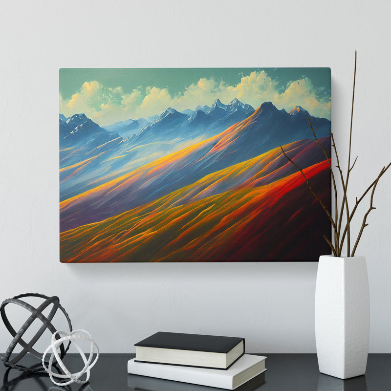Stellar Mountains - Wrapped Canvas, 40cm H x 60cm W x 3cm D