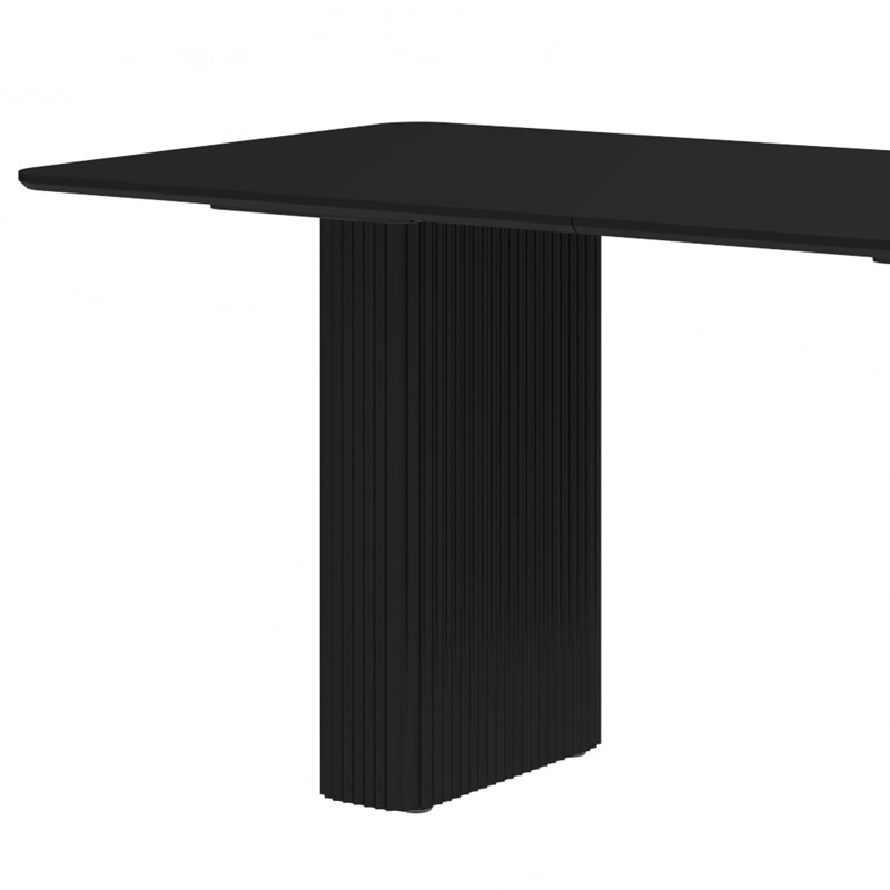  Table de salle à manger Labrenda, H 29,5 po x L 63 po x l 29,5 po, Blanc