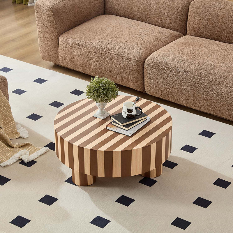 Table basse ronde en bois