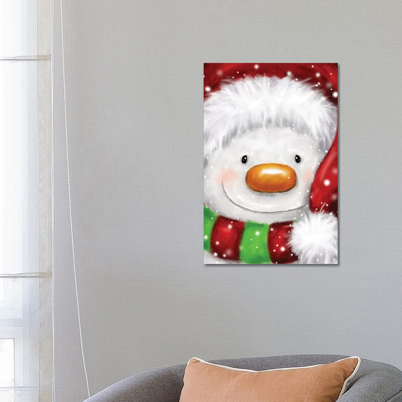 Snowman III by MAKIKO - Wrapped Canvas Print, 66.04 cm H x 45.72 cm W x 1.91 cm D