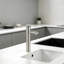 Robinet de lavabo vasque à bec haut avec poignée unique, robinet de salle de bain en acier inoxydable SUS304 avec bonde clic-clac SUS304, installation facile en 15 minutes.-136061166