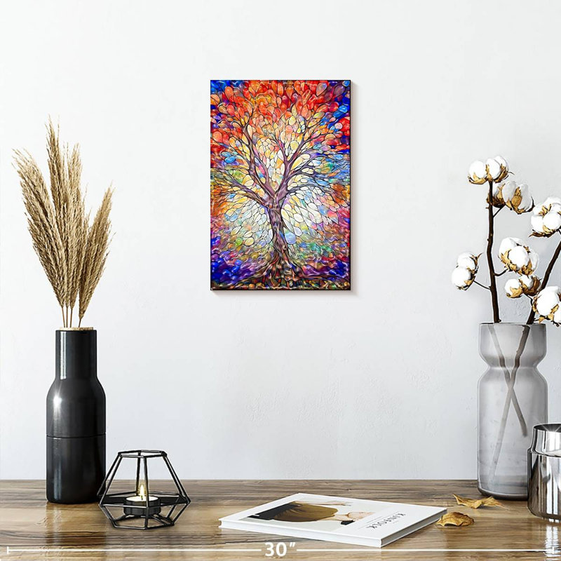 Harnek Tao Of Life - arbre de la Fresque, H 12 po x l 8 po