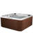 Amplified™ 6-Person 100-Jet Lounger Hot Tub Spa with Bluetooth Stereo, 3 Pumps, LED Lighting, Stainless Steel Heater and Ozonator, Insulated Cover Included and Steps Included-99471670