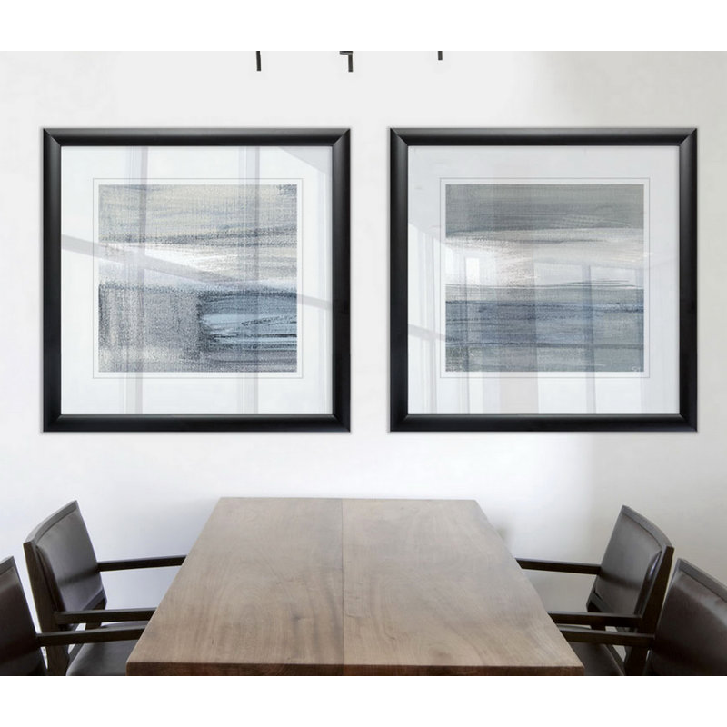 " Weathered III " 2 - Pieces, Black Framed
