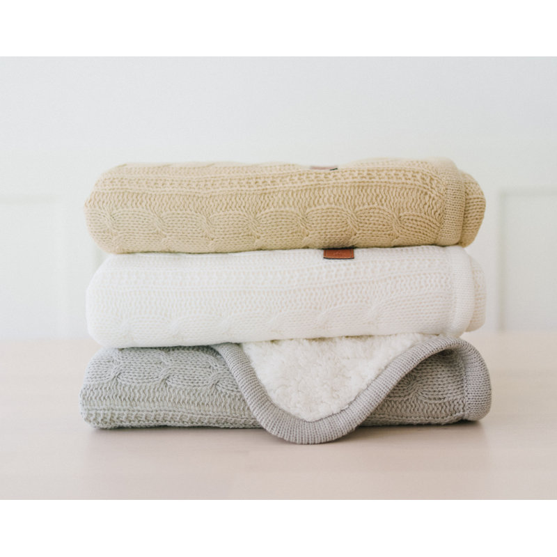 Cotton Blend Stroller Blanket, Butterscotch