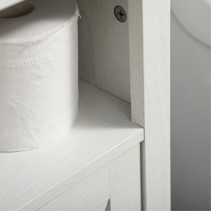 Farmhouse Under Sink Bathroom Cabinet, Pedestal Vanity Storage Cabinet With Double Doors And Storage Shelves, Bathroom Organizer, White(not include sink)