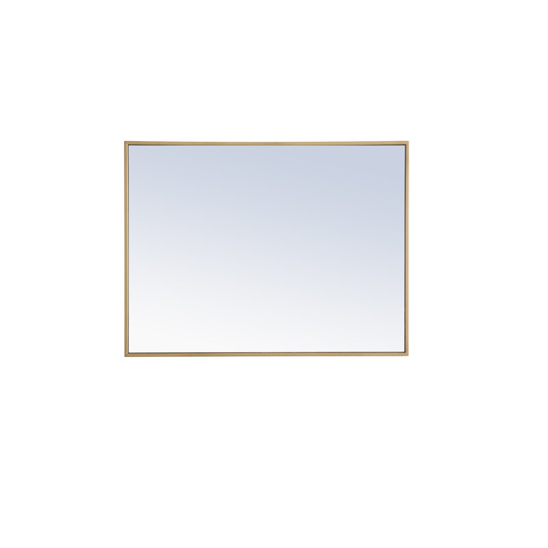 Miroir mural Sabine, 42 po x 28 po, Laiton