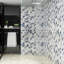 Elizabeth Sutton Meta 17x17 Chevron Glossy Glass Mosaic-941985677