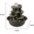 Spinning Orb Rock Cascading Tabletop Fountain, Zen Meditation Indoor Waterfall Feature