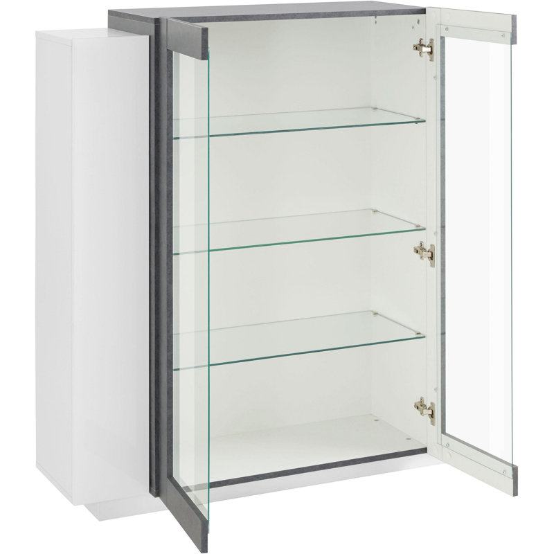 Nostrand 120cm Sideboard, White/Report Grey