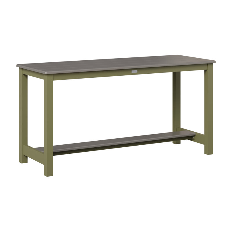 Table de salle à manger Berlin Gardens, Acier inoxydable martelé, Vert sauge