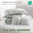 Modern Green Bedding Sets, 3 Piece Microfiber Floral Quilt for Home
