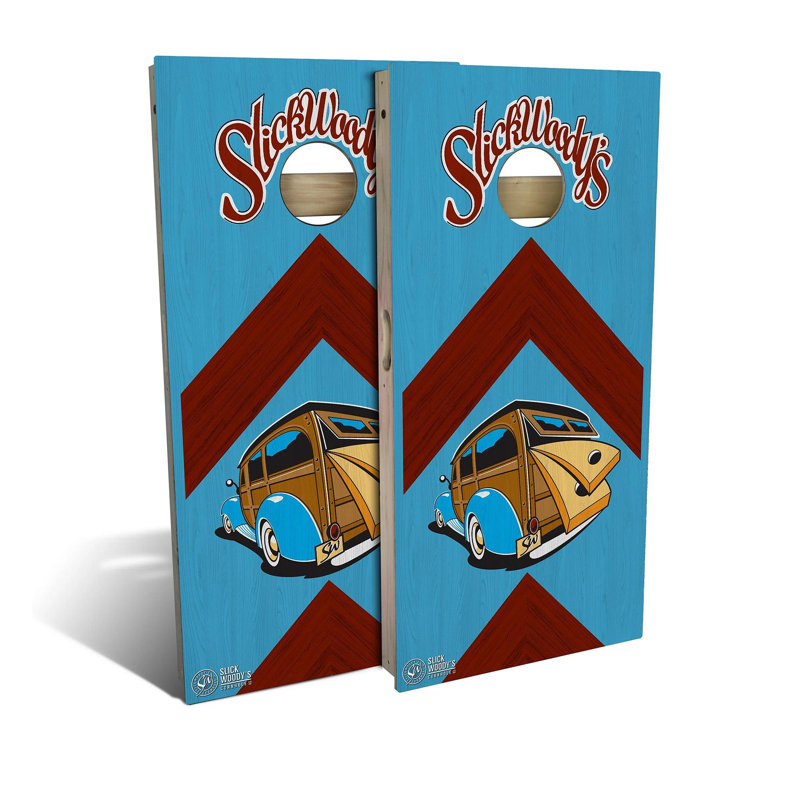 Ensemble de planches cornhole 2 'x 4' avec lumières à trous