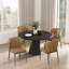 Chaise rembourrée en cuir brun clair Kirsten-1417792037