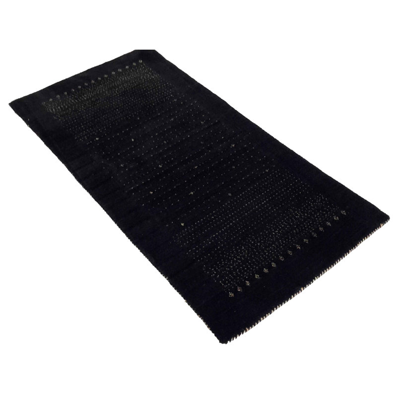 Noahanthony Polka Dots Area Rug in Black