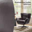 Chaise avec accoudoirs pivotante moderne en simili cuir 29,5 po Arcana-1950210981