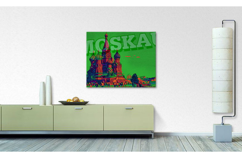 Stretched On Wooden Frame Print on Canvas, 80cm H x 100cm W x 2cm D
