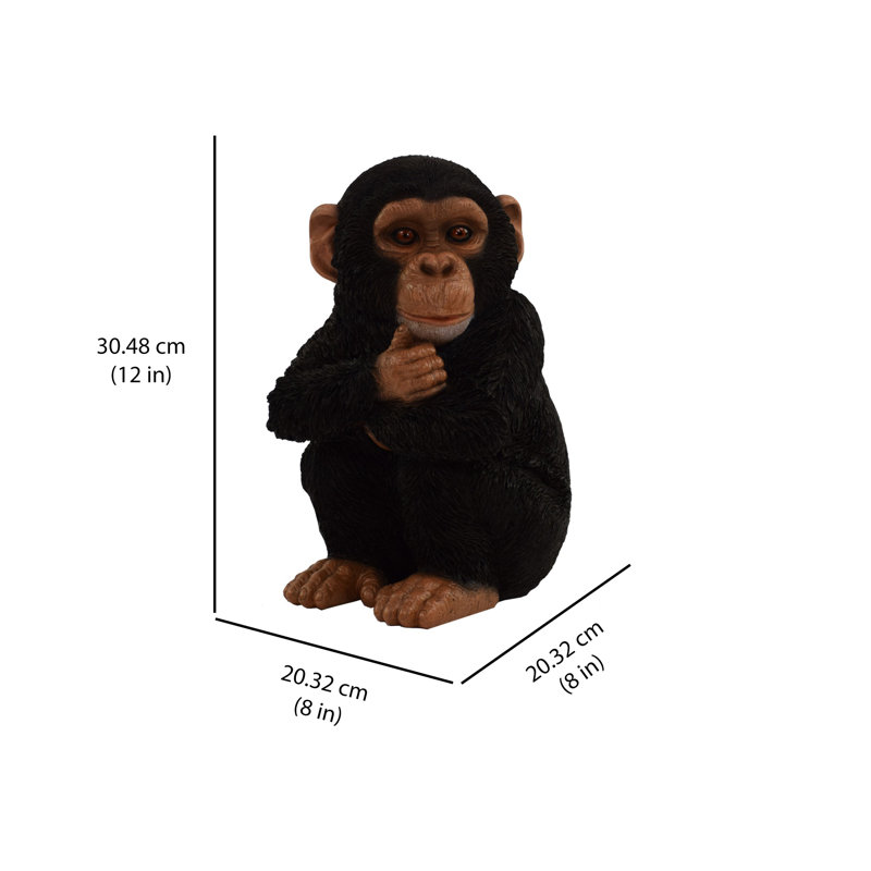 Monkey Baby Sitting Statue
