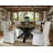 Teak Round Solid Wood Top Dining Table-1422185798