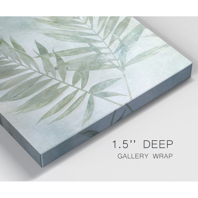 «Soft Leaves II», reproduction d'art sur toile tendue, H 10 po x l 10 po x P 1,5 po