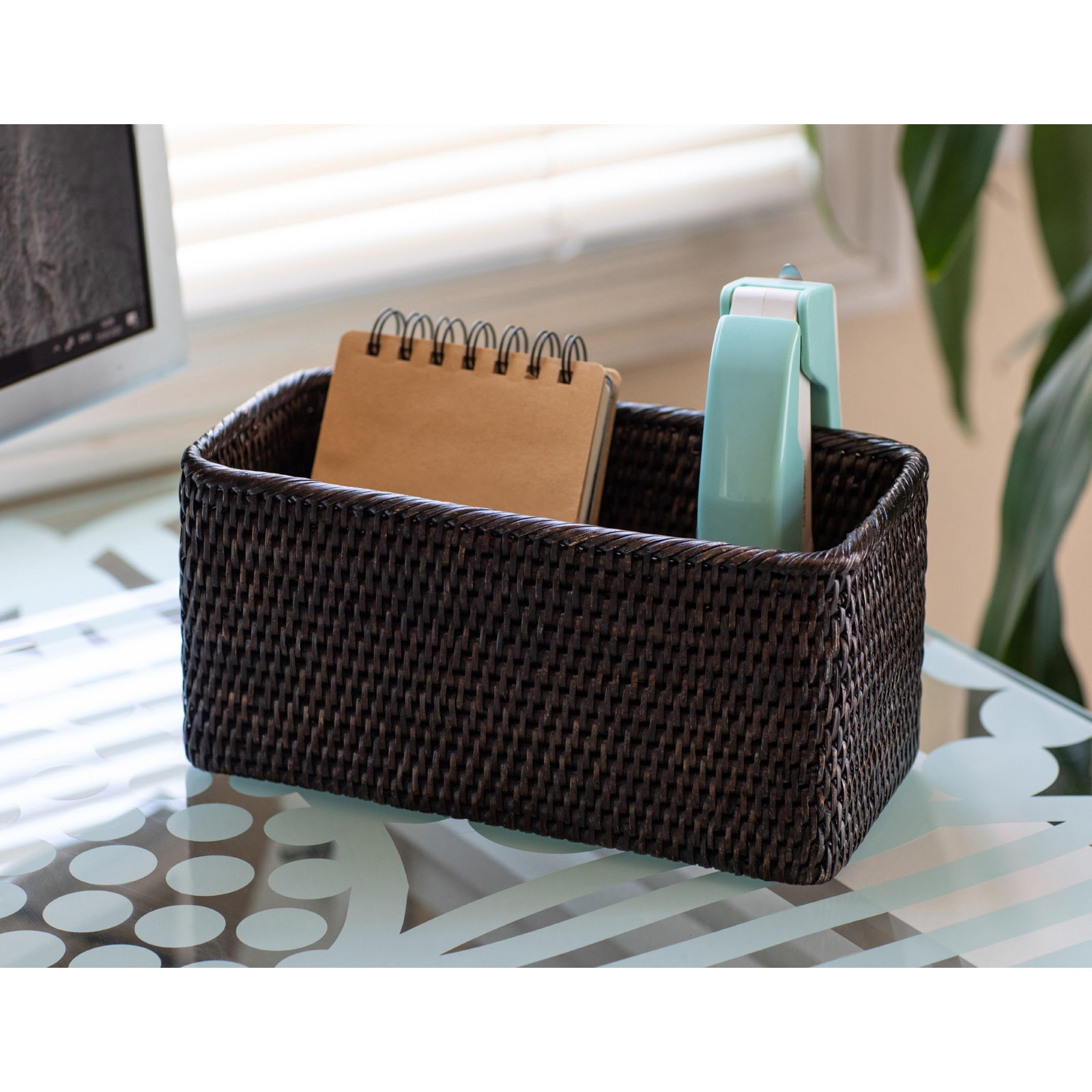 Albina Decorative Basket 1, Tudor Black