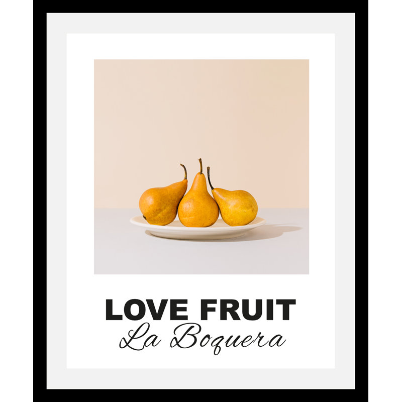 Love Fruit - Single Picture Frame Print, 70cm H x 50cm W