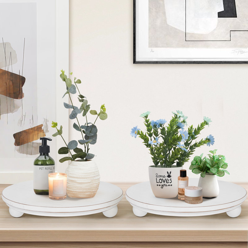 Ensemble de 2 supports pour plantes et supports pour plantes d'intérieur Grigoriy, présentoirs à plantes à piédestal moderne