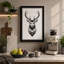 Majestic Deer Graphic - Wrapped Canvas-576072759-576072753