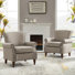 Fauteuil rembourré avec pieds en bois massif Mooresville