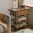 End Table with Charging Station – Flip Top Side Table with USB Ports and Power Outlets.