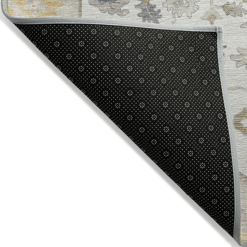 Beige Synthetic Flat Woven Non-slip Rectangular 8' x 10' Rug