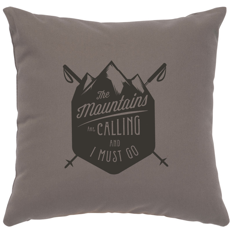 Coussin Wooded River, Gris