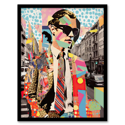 Alemanno All About Patterns Paris Collage City Fashion Advert - Single Picture Frame Print